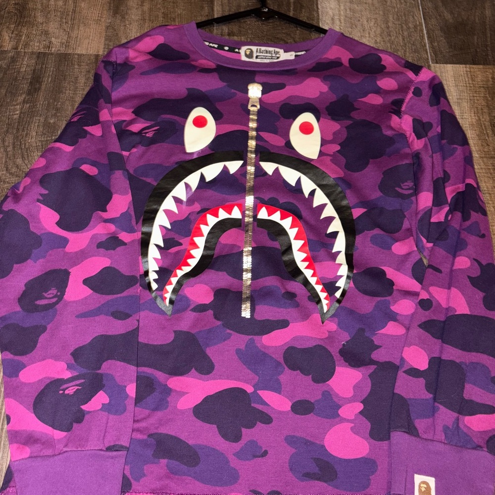 Purple Graphic Long Sleeve Tee